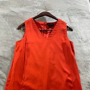 Orange, Size L PINK TARTAN dress